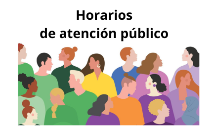 Horarios de atención al público