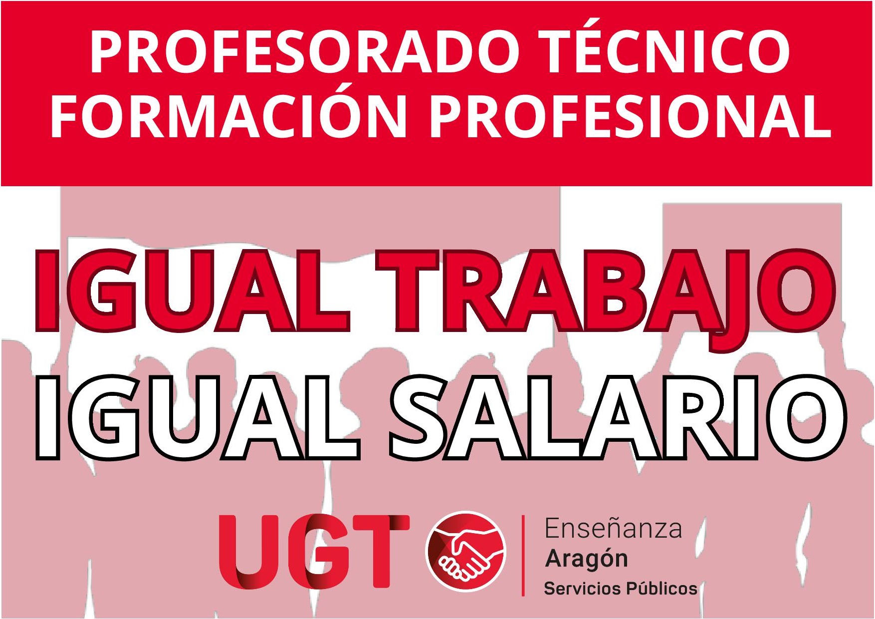 cartel a igual trabajo , igual salario